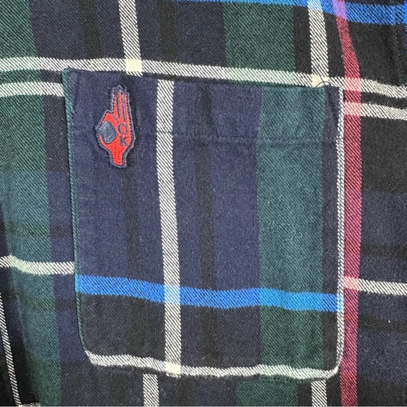 Scotch & Soda 100% Cotton Plaid Flannel Long Sleeve Button Down Shirt XXL EUC - Picture 4 of 11